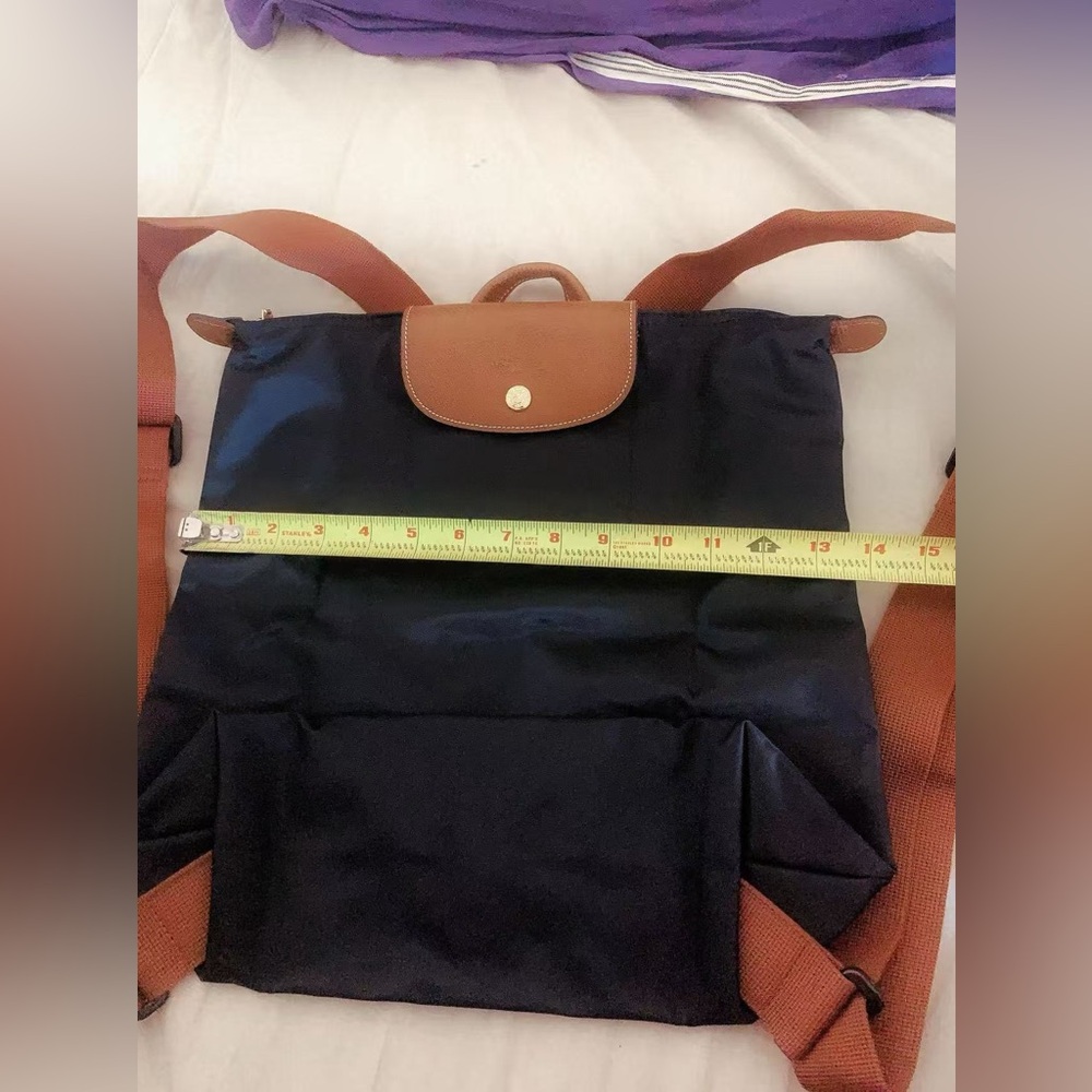 Longchamp Le Pliage Original Medium Backpack Recycled Canvas black - Picture 6 of 12